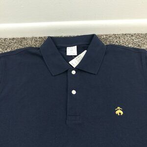 NWT 2023 Brooks Brothers Polo Shirt Pique Slim Fit Navy Blue Mens 2XL $90